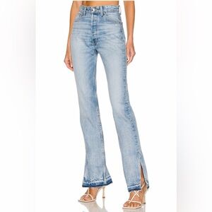 EB Denim unraveled two flare jeans size 22